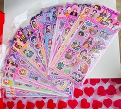 Kpop Stickers 5 Sheets! Over 100 pc Hunter Character Demon Crafting Glitter