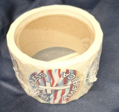 God Bless America Cross Flag Sticker Roll 250 Count Sealed Christian Patriotic