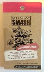 K&Company SMASH 30 sheet List Pad Special Occasions Scrapbooking Journaling