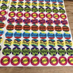Vintage Trend SuperSpots Stickers 2 Sheets T-46100 English Praises