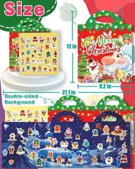 Reusable Christmas Sticker Book for Kids Toddlers Boys Girls Xmas Stickers