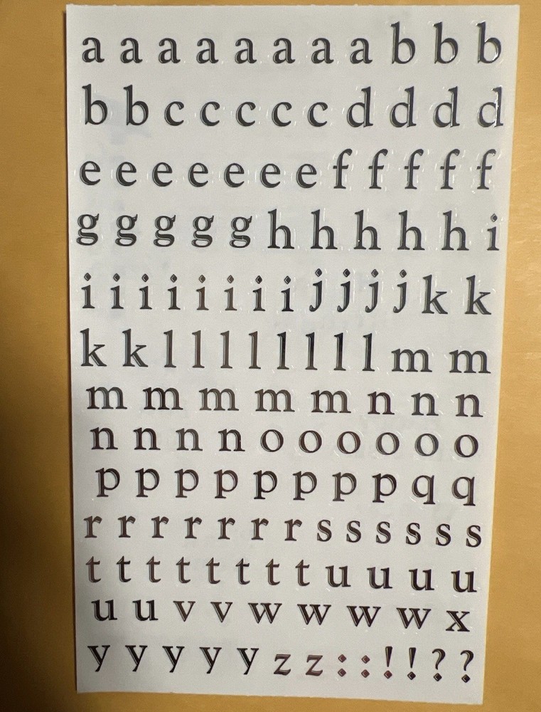 Mrs. Grossman’s Large Stickers Silver Alphabet Lower Case