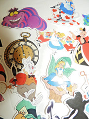Alice in Wonderland Sticker Lot of 42 Scrapbooking Junk Journal Crafts