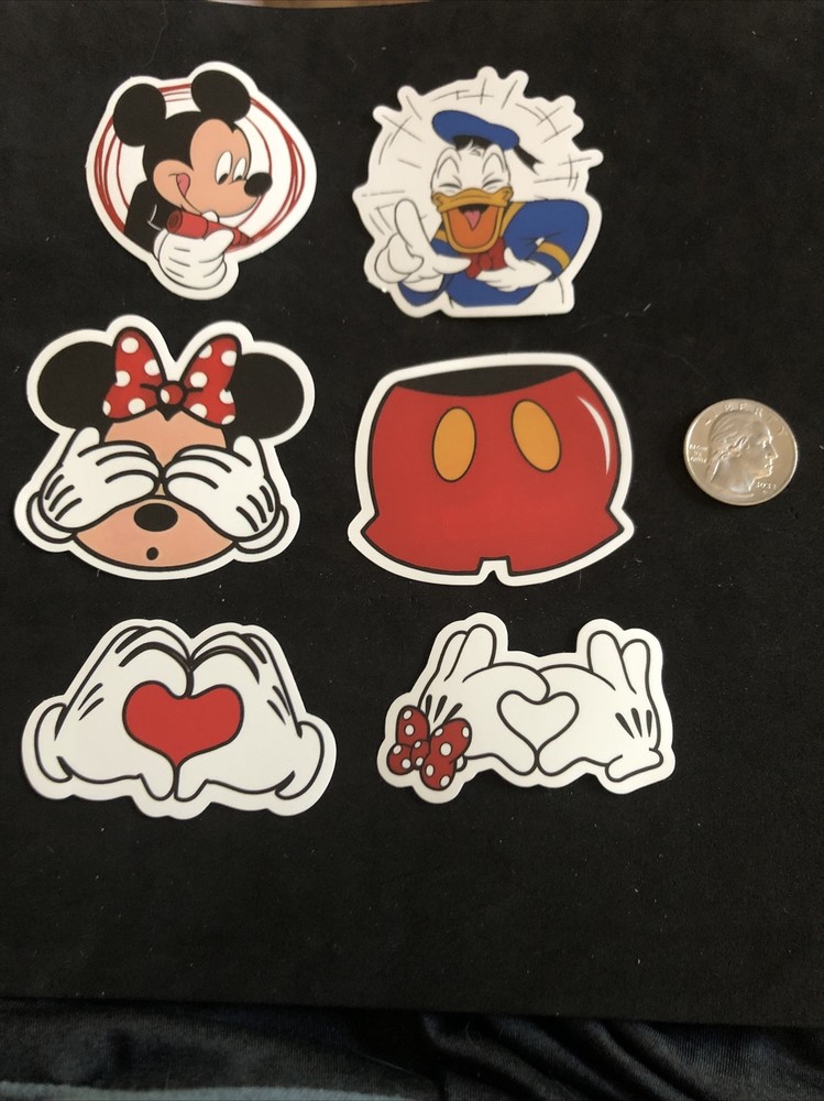 Disney Stickers – Disney Mickey Mouse and Friends Lot of 5 Stickers.