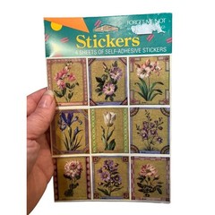 AMERICAN GREETINGS FORGET ME NOT Floral STICKERS 4 SHEETS NEW FLOWERS Vintage