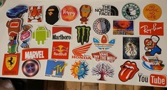155 Retro Stickers
