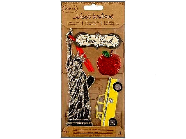 JOLEE’S BOUTIQUE Parcel Dimensional Stickers – STATUE OF LIBERTY – 3 pcs