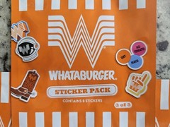 Whataburger 2026 Stickers Complete Set Packs 1-5 Brand New Sealed