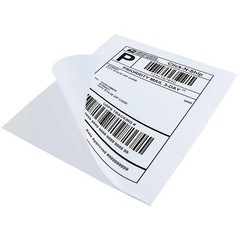 500 Sheets Full Sheet Label Paper 8.5×11, Matte White Stickers for Inkjet & Lase