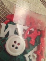 Make it Christmas Buttons and parts for Holiday Projects
