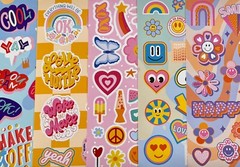 10 Pack Mixed Retro Vinyl Glossy Stickers, NOSTALGIC Throwback y2k 90s 80s Lot
