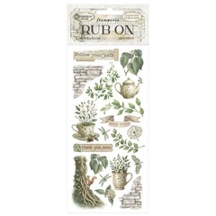 Stamperia Rub-Ons- Herbarium Silvae Tea Time, DFLRB208
