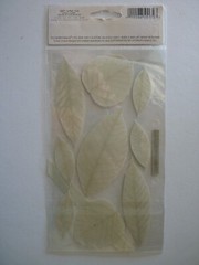Stickopotamus/Sticko VELLUM GOLD LEAVES Binder Sheet Scrapbook Stickers