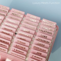 UPAFEXXI-Leather Bible Tabs, Tabs for Women 80 Count (Pack of 1), Pink