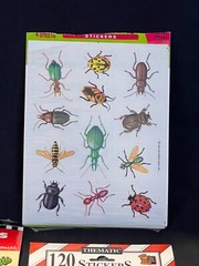 New Vintage 80’s 90’s Insect Stickers Lot 10 Sheets Ants Bugs Spiders Ladybug ++