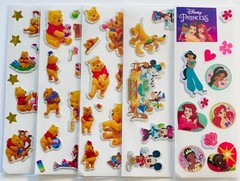10 Sticker sheets Disney Pixar Marvel Mickey Mouse Themed Princess Super Heroes