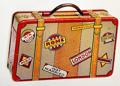 Paper House Vintage Scrapbook Die Cuts – Airplane Suitcase Eiffel Tower 3pc Set