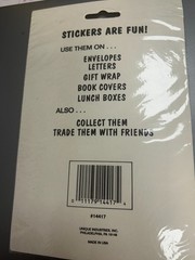 Vintage Barney Dinosaur Party Favor Stickers 1993 New Sealed Lyons Group Unique