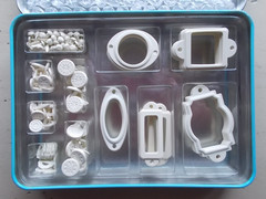 Stampin’ Up! Stylized Vanilla Hodgepodge Hardware Metal Embellishments 200 Pcs