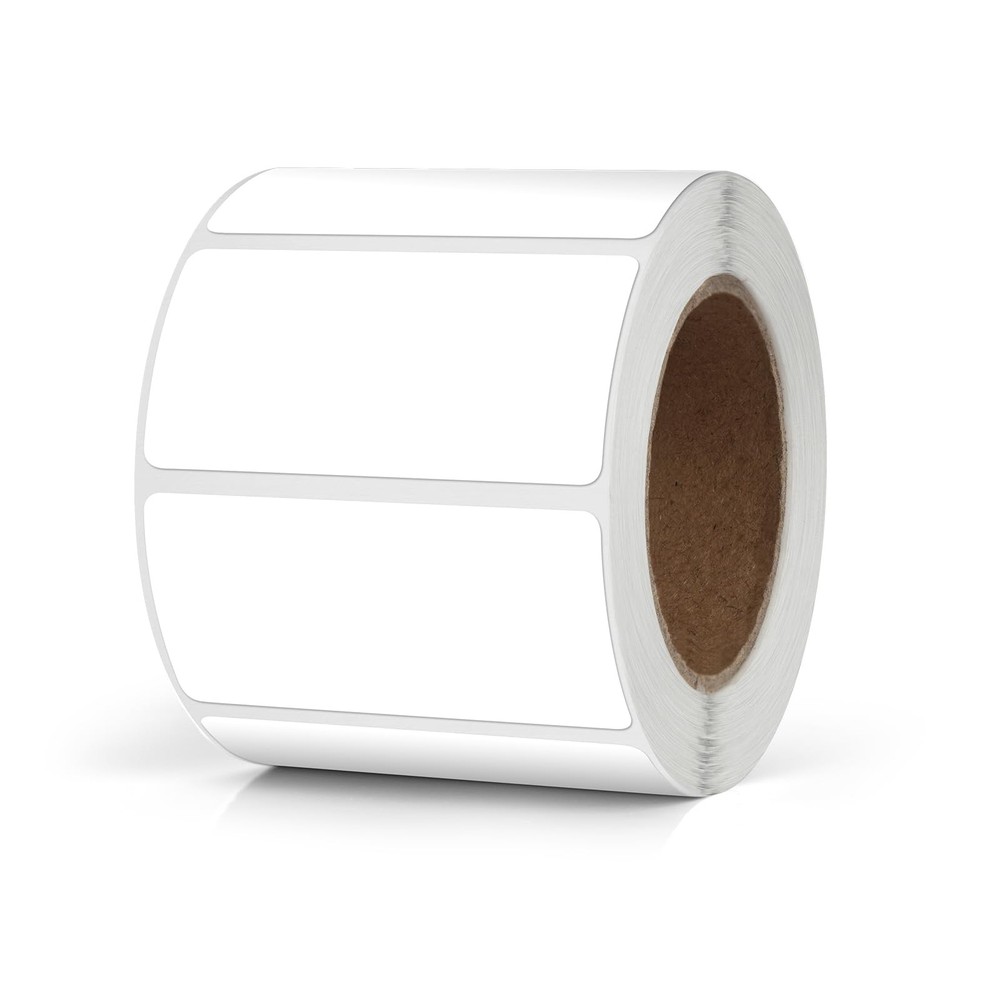 500 Pack 2×1 Inch Rectangular White Label Stickers to Write On Labels