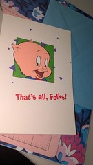 Hallmark Looney Tunes Characters Porky Taz Greeting Card Birthday w/Envelope
