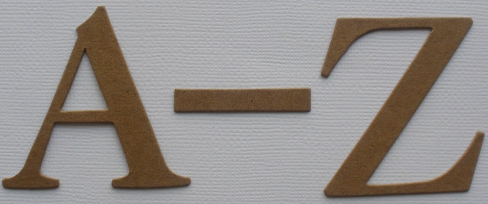 2″ ELEGANT FONT – Customized Alphabet Letters Chipboard Die Cuts – 26 Pc