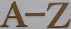 2″ ELEGANT FONT – Customized Alphabet Letters Chipboard Die Cuts – 26 Pc