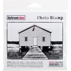 New Darkroom Door Rubber Stamp BOAT SHED cling free USA ship