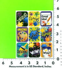 Eureka Paint Encourging Words Sticker Sheet Retired