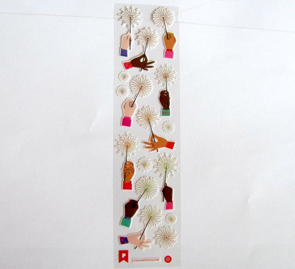 Pipsticks Sticker Strips Rainbow Dog Fish Dinosaur Dumpster Clock – You Choose