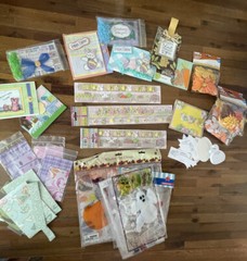 Lot of Easter Mix Scrapbooking Borders, 3D Small Cards, Various Holiday Items