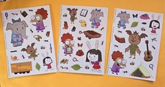 Elinor Wonders Why Sticker Sheet Lot Of 3