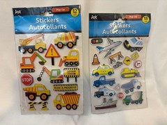 Jot Pop-Up Construction and Transportation Stickers 2-Pack