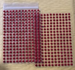 2PK Crafter’s Square Jewel Stickers PINK 1 Sheet 216 Count NIP