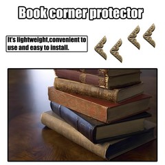 100 Pcs Vintage Metal Book Corner Protectors Decorative Corner Guards for Albums