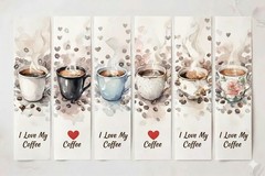 Coffee Bookmarks Junk Journal Scrapbook Choose A Set