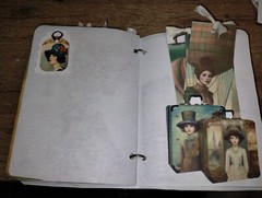Vintage Travel Junk Journal Scrapbook USA Seller