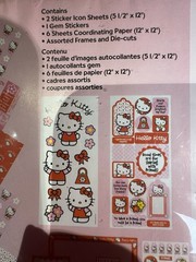 SandyLion Hello Kitty Scrapbook Theme Pack Vintage Stickers Paper Embellishments