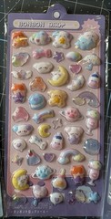 3D Puffy Sticker -3 Lot Kawaii Decorative Stickers for Phone Case, Notebook