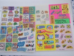 Motivation Romance Statement & Alphabet Vintage Sticker Assortment
