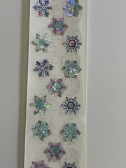 Sandylion Christmas Snowflakes Sticker Prismatic Winter 1 Sheet VTG
