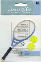 Jolee’s by You non adhesive Embellishment TENNIS RACQUET 68574 FAST FREE SHIP