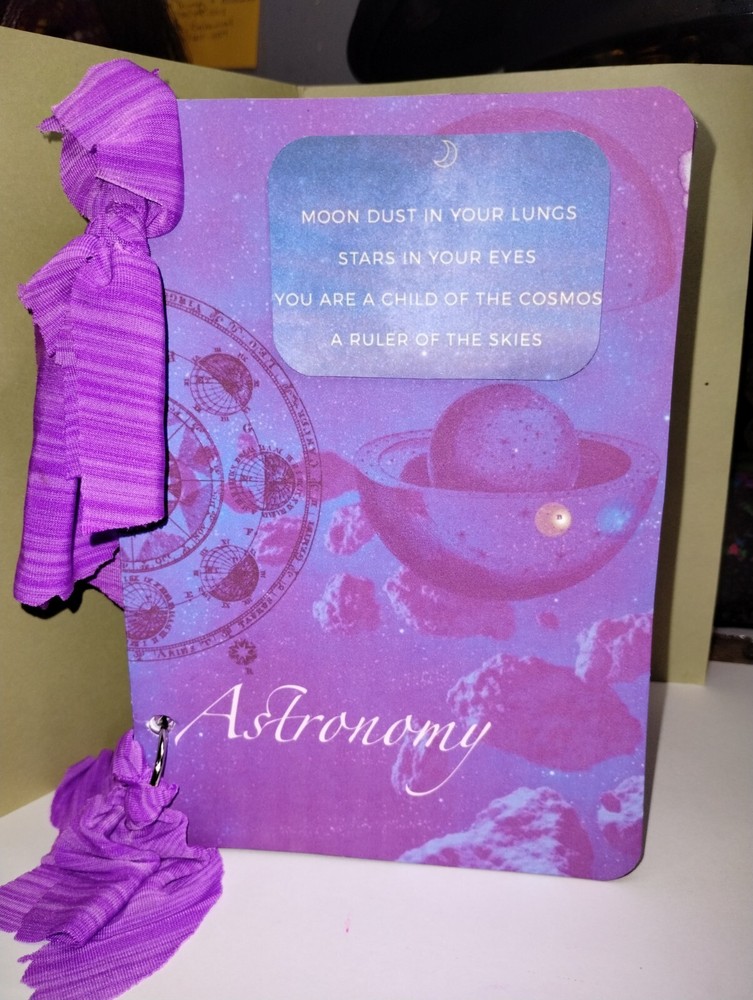 Universe Celestial Astrology Junk Journal Scrapbook USA Seller