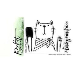 New Picket Fence Studio clear rubber stamp I LOVE YOUR FACE cling free USA ship