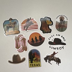 10 STICKERS WESTERN COWBOYS Journal Planner SCRAPBOOK COUNTRY WSIPV