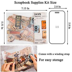 90Pcs Tag Label Scrapbook Stickers for Junk Journal Ephemera, PET Number Sticker