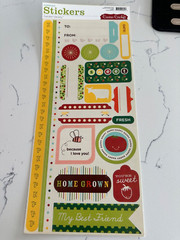 Cosmo Cricket Card Stock Stickers «Garden Variety» Home Grown Happy Scrapbooking