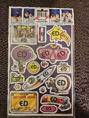 Vtg 1983 ED Celebrity Stickers Sealed Mark I Name Stickers