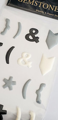 The Paper Studio Gemstones Enamel Stickers – BRACKETS – 16 pcs