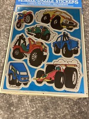 Vintage Hallmark Ambassador Razzle Dazzle Car Sticker Sheets Sealed 1983